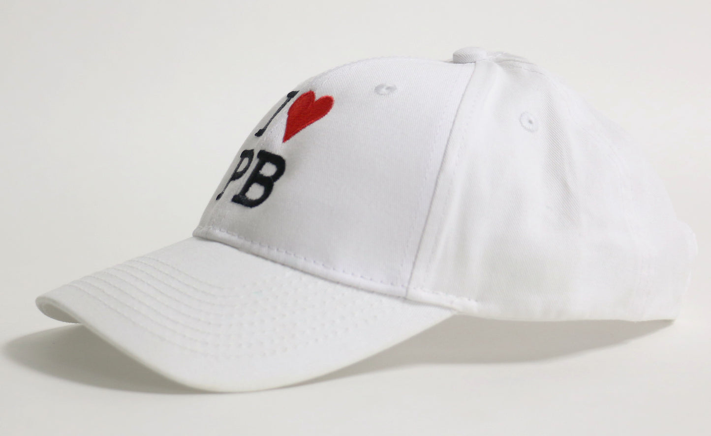 White I LOVE PB Hat